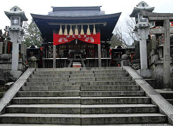 Shrine top of Fushimi Inari mountain Japan