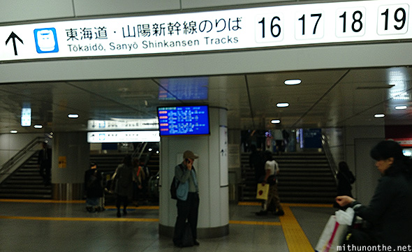 Tokyo shinkansen station platforms