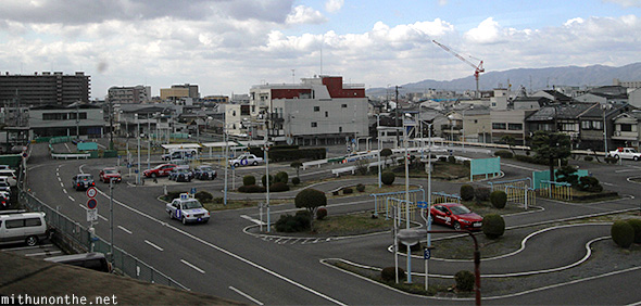 Driving school training road Kyoto