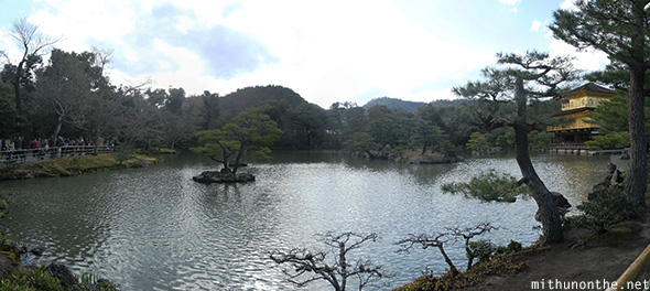 Kinakuji panorama Kyoto Japan