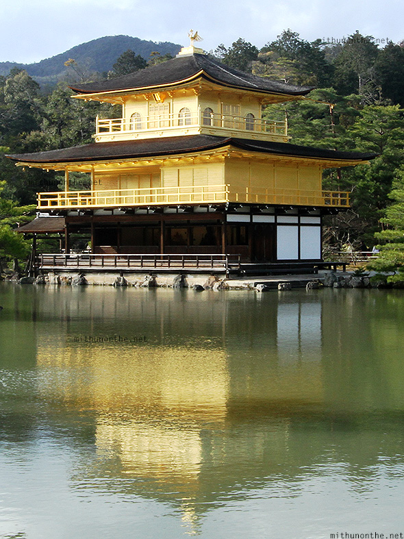 Kinakuji reflection pond Kyoto Japan