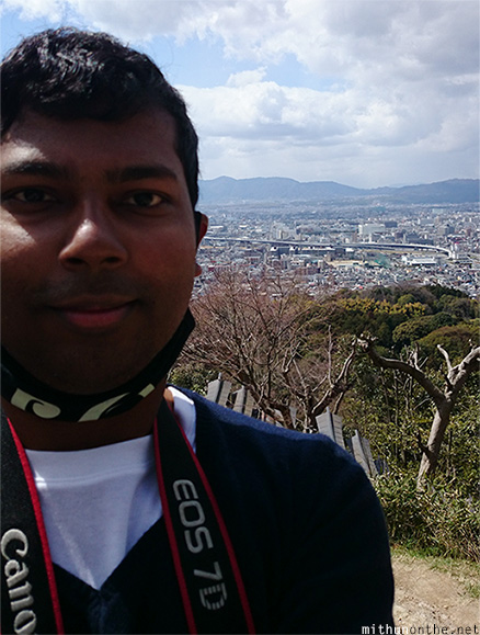 Mithun Divakaran selfie Kyoto Japan