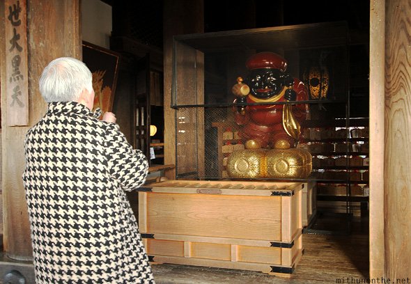 Praying Buddhist idol Kiyomizu Dera Kyoto