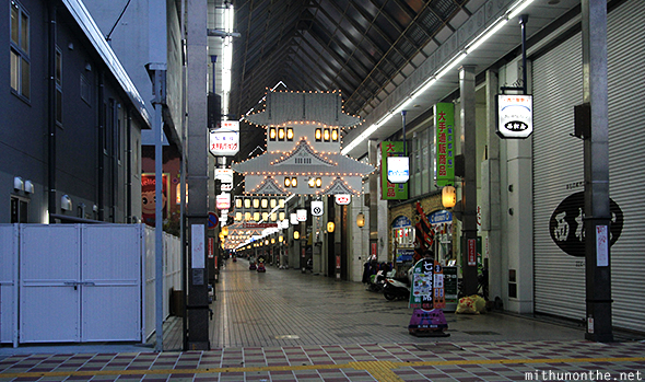 Closed shops Himeji Japan