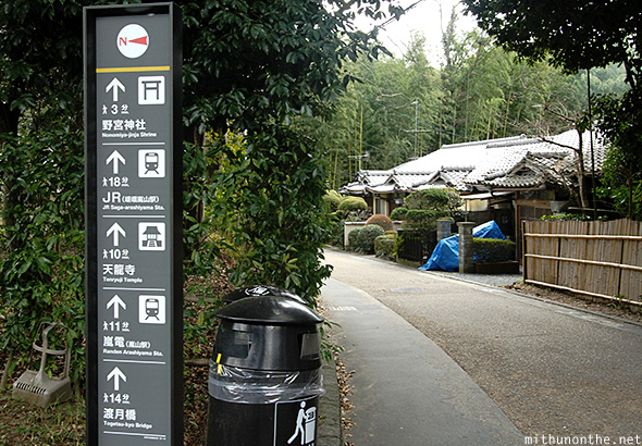 Manicured gardens Arashiyama Kyoto