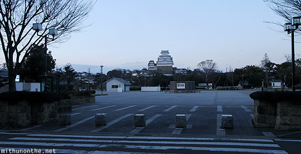 Himeji castle evening Japan