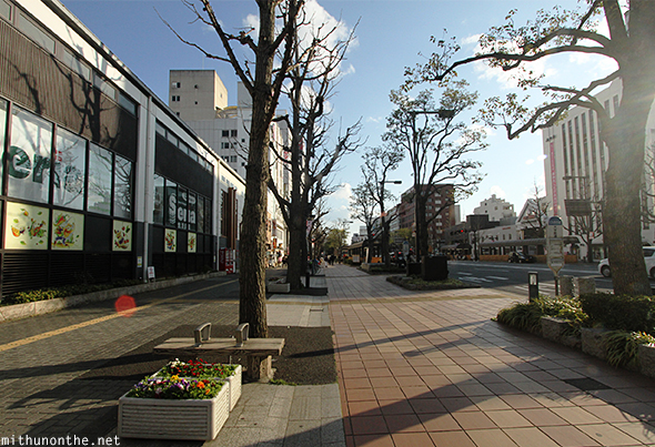 Himeji city footpath Japan