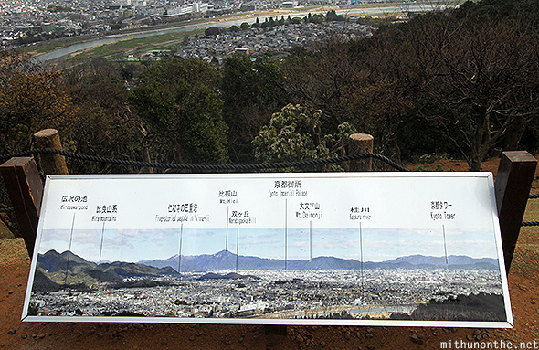 Kyoto landmarks Arashiyama hill