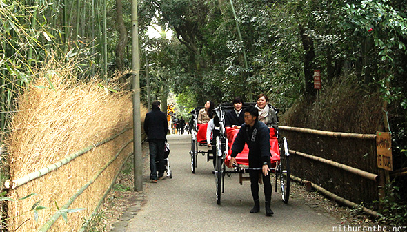 Rickshaw puller Arashiyama Kyoto