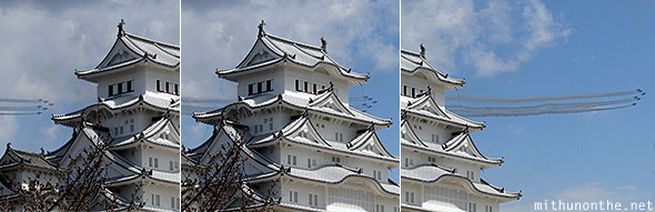 Himeji castle air show Japan
