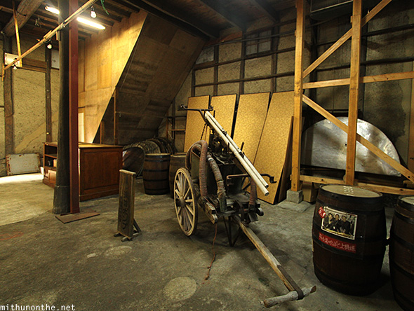 Nadagiku Shuzo Sake brewery old tools