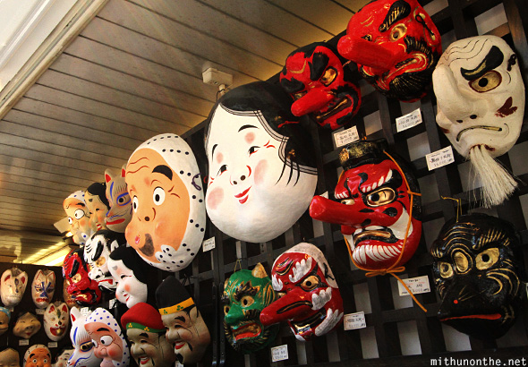 Kabuki masks for sale Tokyo Japan