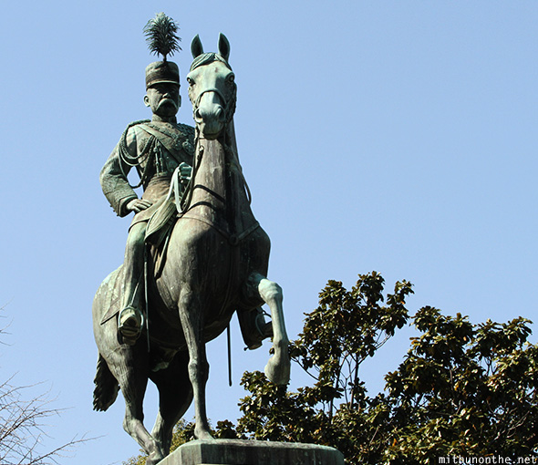 Prince Komatsu Akihito statue Ueno park