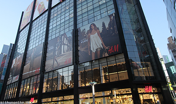 H&M Shibuya store Tokyo Japan