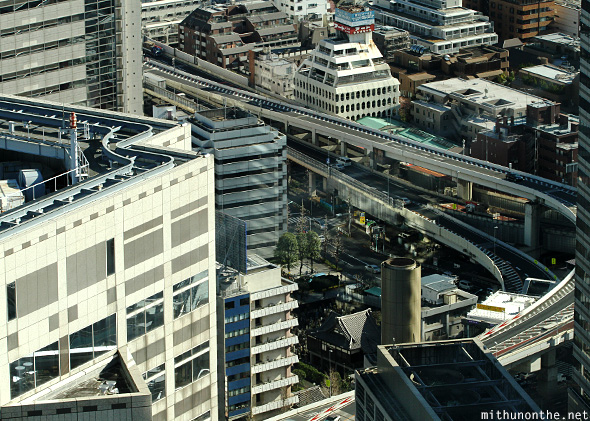 Shinjuku aerial view infrastructure Japan