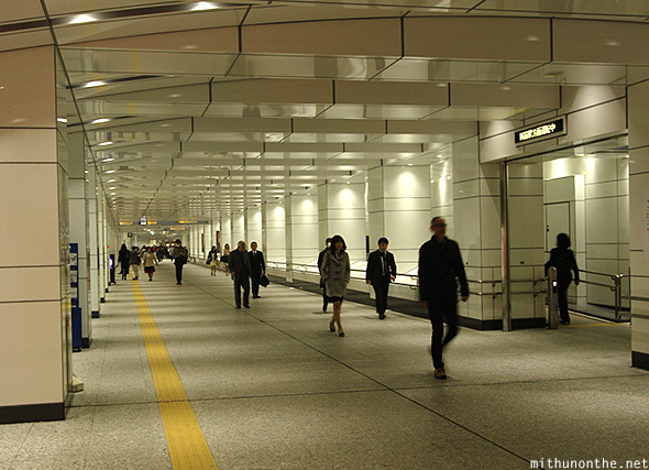 Shinjuku underground pedestrian walkway Tokyo