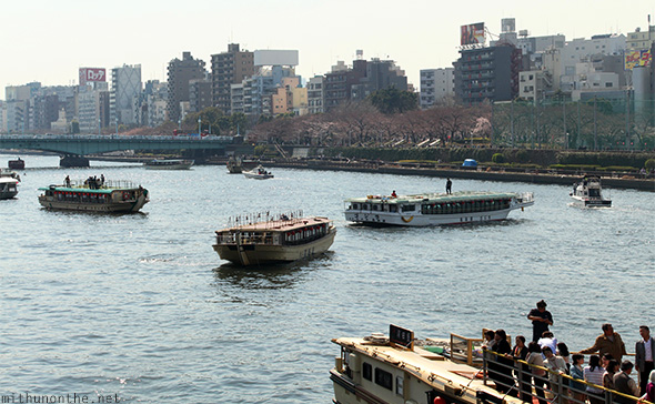 Sumida river boats Tokyo