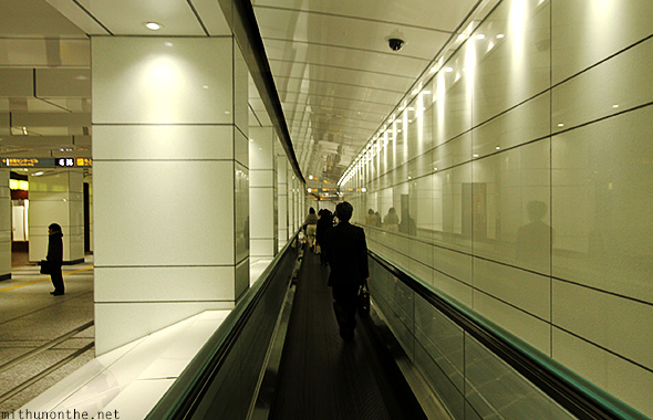 Walkalator shinjuku underground Tokyo