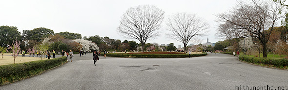 Tokyo Imperial gardens panorama Japan