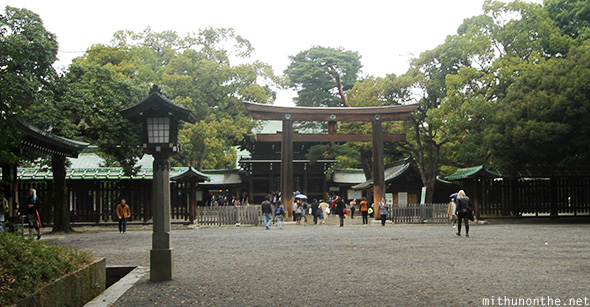 Entrance to Meiji shrine Japan