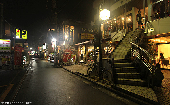 Harajuku at night street Tokyo