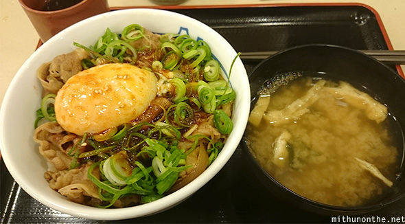 Noodle dinner miso soup Tokyo