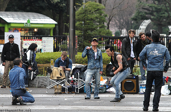 Rockabilly dancers Yoyogi park Japan