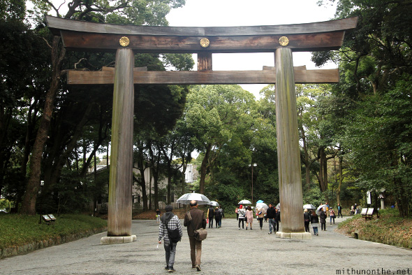 Torii Meiji shrine gate Japan