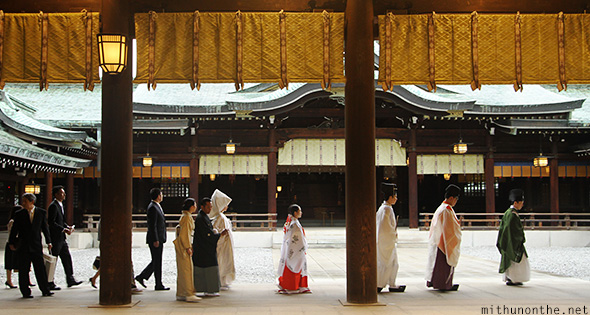 Traditional Japanese wedding Meiji shrine