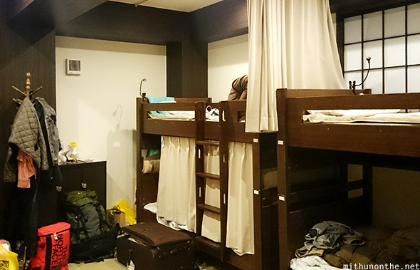 Bunk beds Space Hostel Tokyo Japan