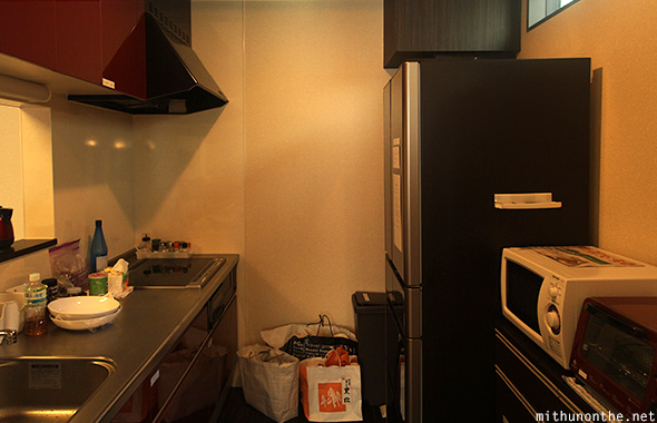 Space Hostel kitchen Tokyo Japan