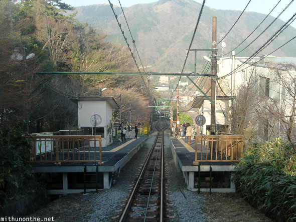 Tram track Hakone Japan