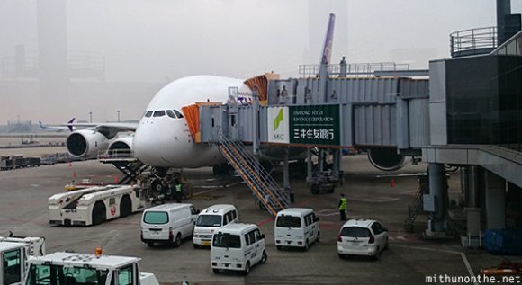 Airbus A380 Narita to Bangkok flight