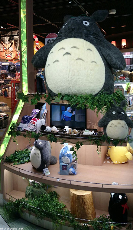 Totoro plush toys Narita airport Japan