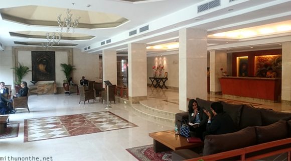 Lalit Ashok hotel lobby Bangalore