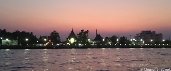 Evening sky Samut Songkhram Thailand