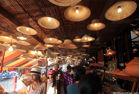 Hat lights Amphawa shop Thailand