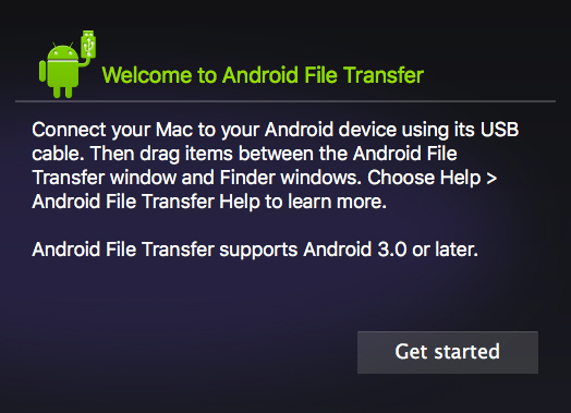 Android file transfer mac