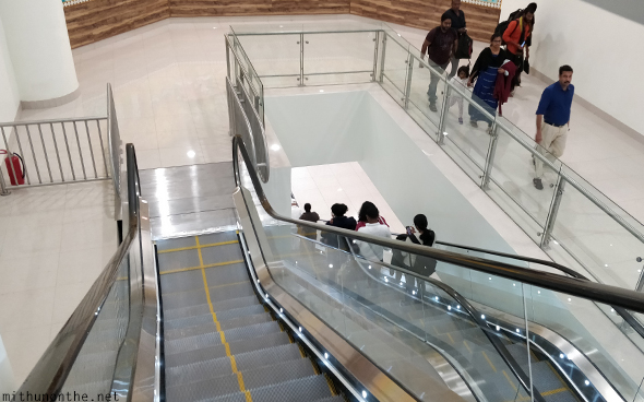 Kannur airport escalator arrivals