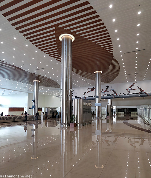 Kannur airport interior ceiling