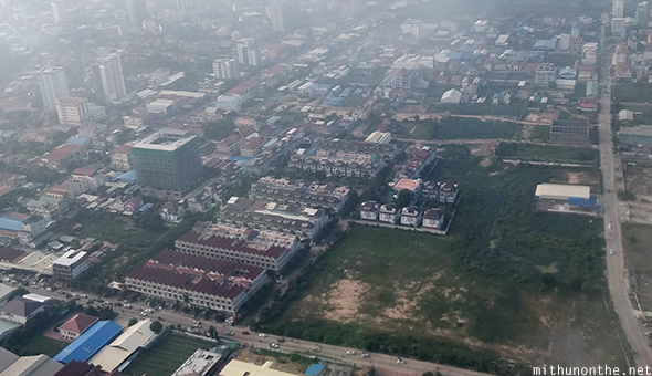 Aerial view Phnom Penh Cambodia
