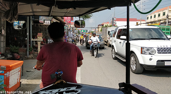 Cambodia riding opposite direction