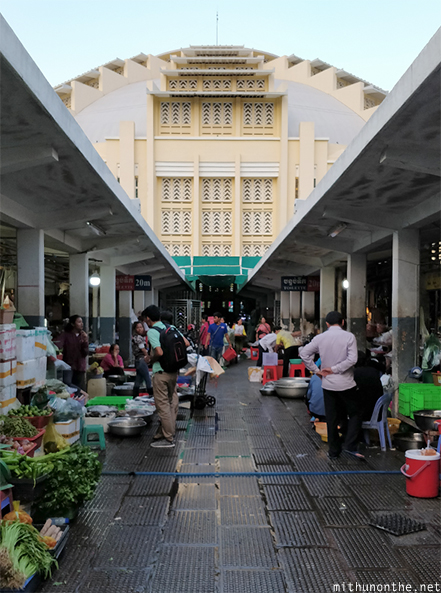 Central market entrance Phnom Penh