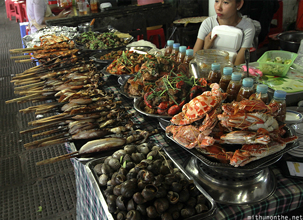 Seafood Central market Phnom Penh