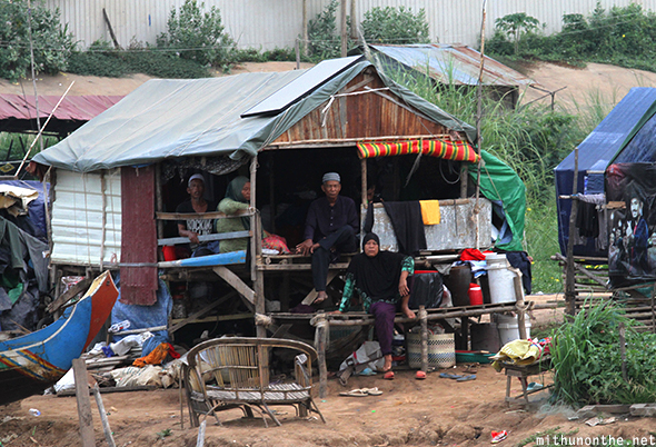 Muslim slum Phnom Penh Cambodia