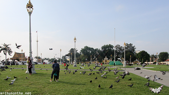 Royal Palace park Phnom Penh