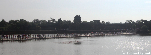 Floating bridge Angkor Wat
