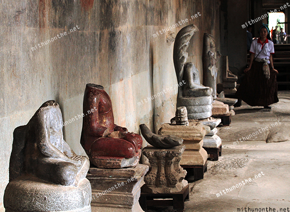 Headless statues Angkor Wat