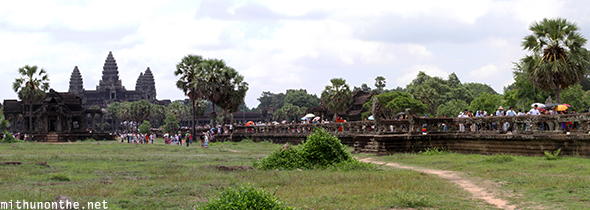 Pathway Angkor Wat panorama