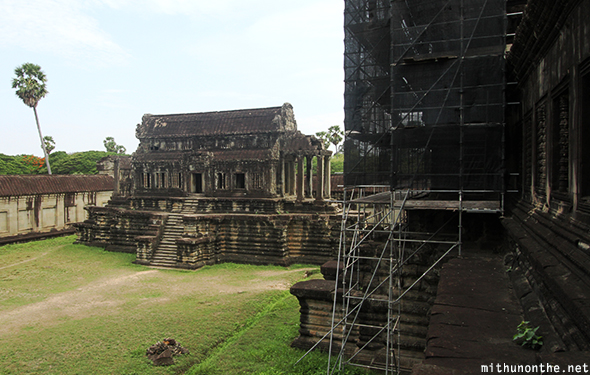 Scaffolding Angkor Wat Cambodia